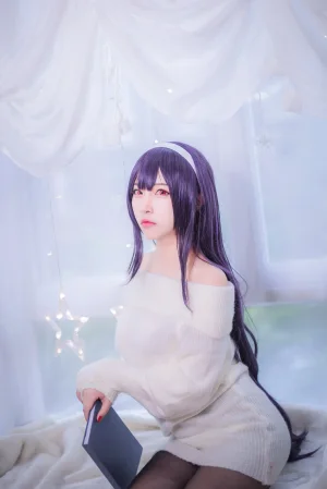 《霞之丘诗羽学姐毛衣》｜二佐Nisa · 47张写真