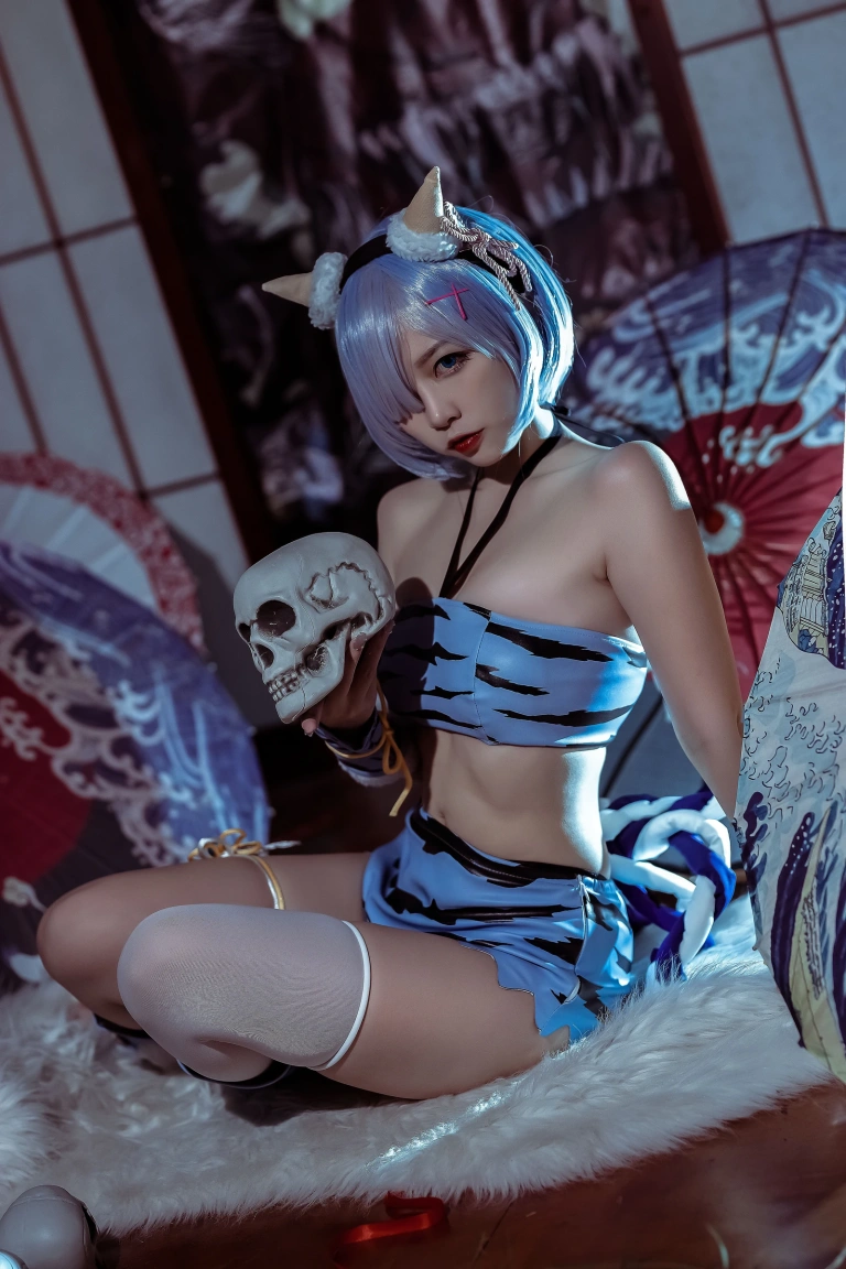 《蕾姆夏日鬼衣》｜二佐Nisa · 12张写真