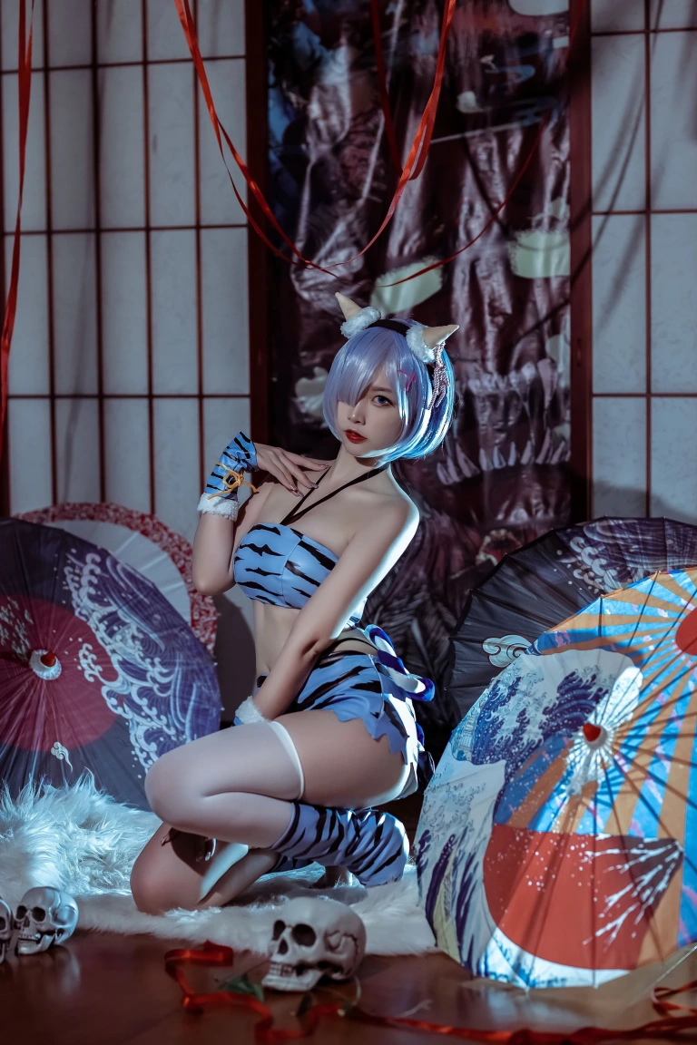 《蕾姆夏日鬼衣》｜二佐Nisa · 12张写真