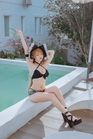 《碧蓝航线 让巴尔泳装》｜二佐Nisa · 20张写真