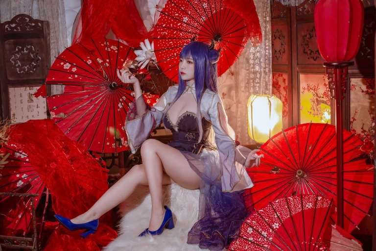 《碧蓝航线 伊吹旗袍》｜二佐Nisa · 29张写真