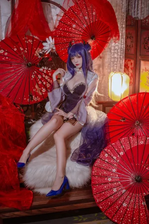 《碧蓝航线 伊吹旗袍》｜二佐Nisa · 29张写真