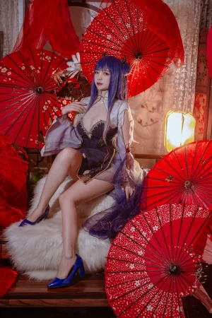 《碧蓝航线 伊吹旗袍》｜二佐Nisa · 29张写真