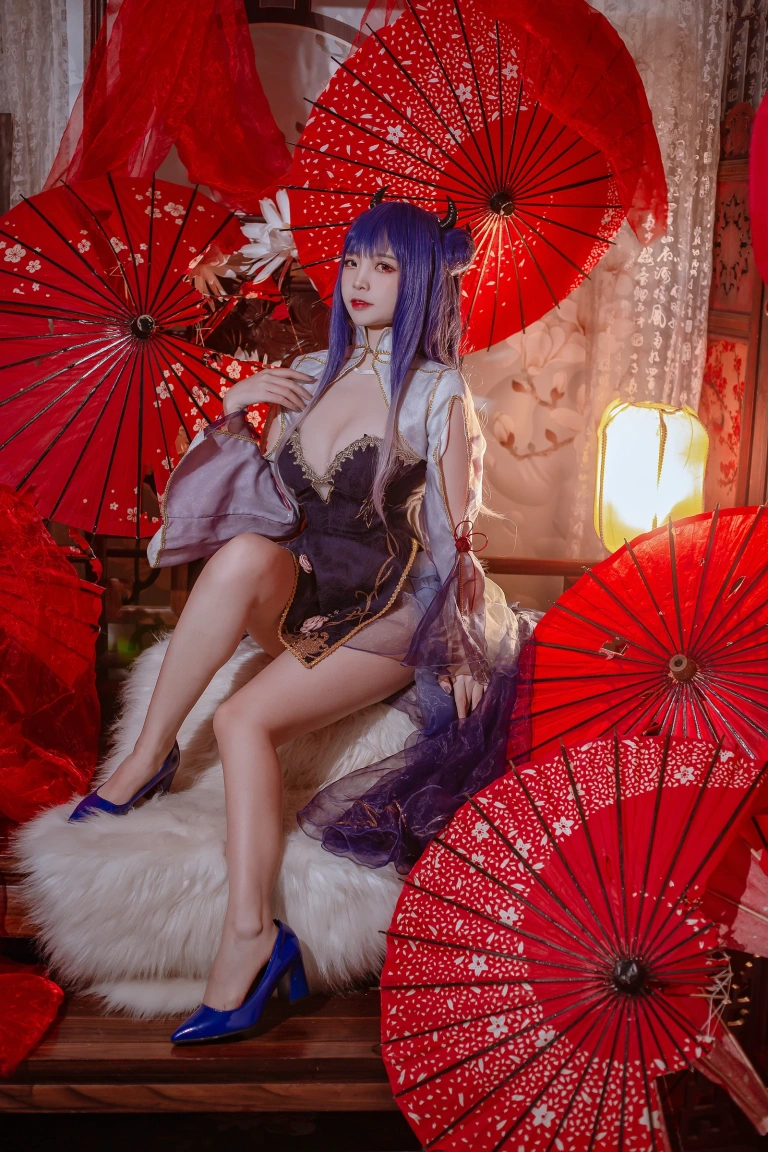 《碧蓝航线 伊吹旗袍》｜二佐Nisa · 29张写真