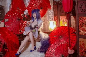 《碧蓝航线 伊吹旗袍》｜二佐Nisa · 29张写真