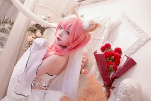 《Fate玉藻前婚纱》｜二佐Nisa · 9张写真