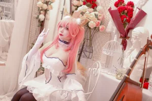《Fate玉藻前婚纱》｜二佐Nisa · 9张写真