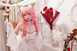 《Fate玉藻前婚纱》｜二佐Nisa · 9张写真