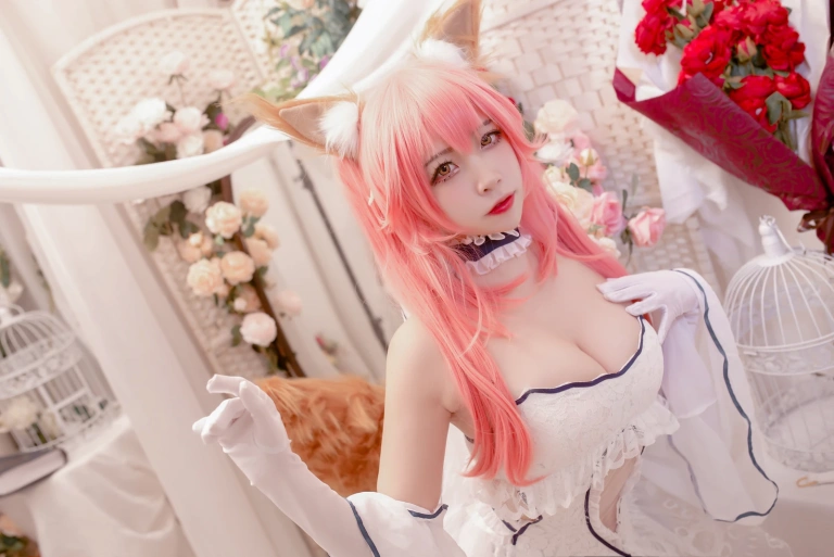 《Fate玉藻前婚纱》｜二佐Nisa · 9张写真
