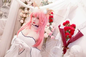 《Fate玉藻前婚纱》｜二佐Nisa · 9张写真