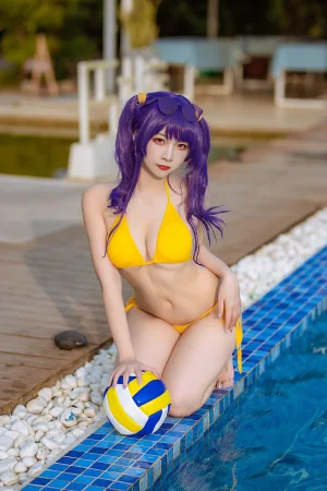 《碧蓝 波拉泳装》｜二佐Nisa · 20张写真