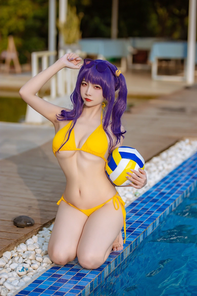 《碧蓝 波拉泳装》｜二佐Nisa · 20张写真