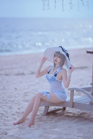 《碧蓝 天鹰泳装》｜二佐Nisa · 20张写真