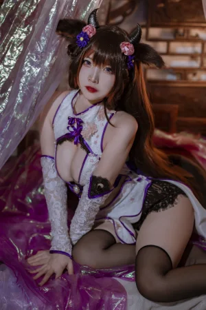 《碧蓝樫野旗袍》｜二佐Nisa · 24张写真