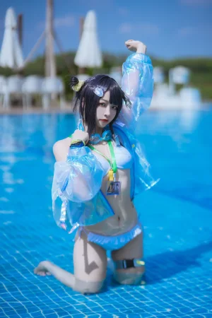 《泰拉夏日纪事 明日方舟 羽毛笔泳装》｜二佐Nisa · 25张写真