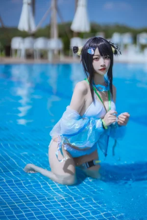 《泰拉夏日纪事 明日方舟 羽毛笔泳装》｜二佐Nisa · 25张写真