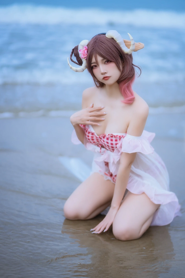 《泰拉夏日纪事 明日方舟 艾雅法拉泳装》｜二佐Nisa · 34张写真