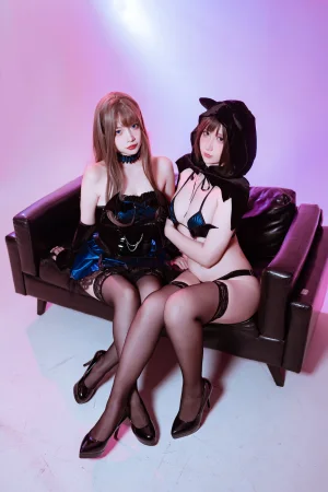 《万圣节双人私房小猫》｜二佐Nisa&九曲Jean · 40张写真