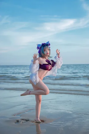 《碧蓝航线 柴郡泳装》｜二佐Nisa · 30张写真