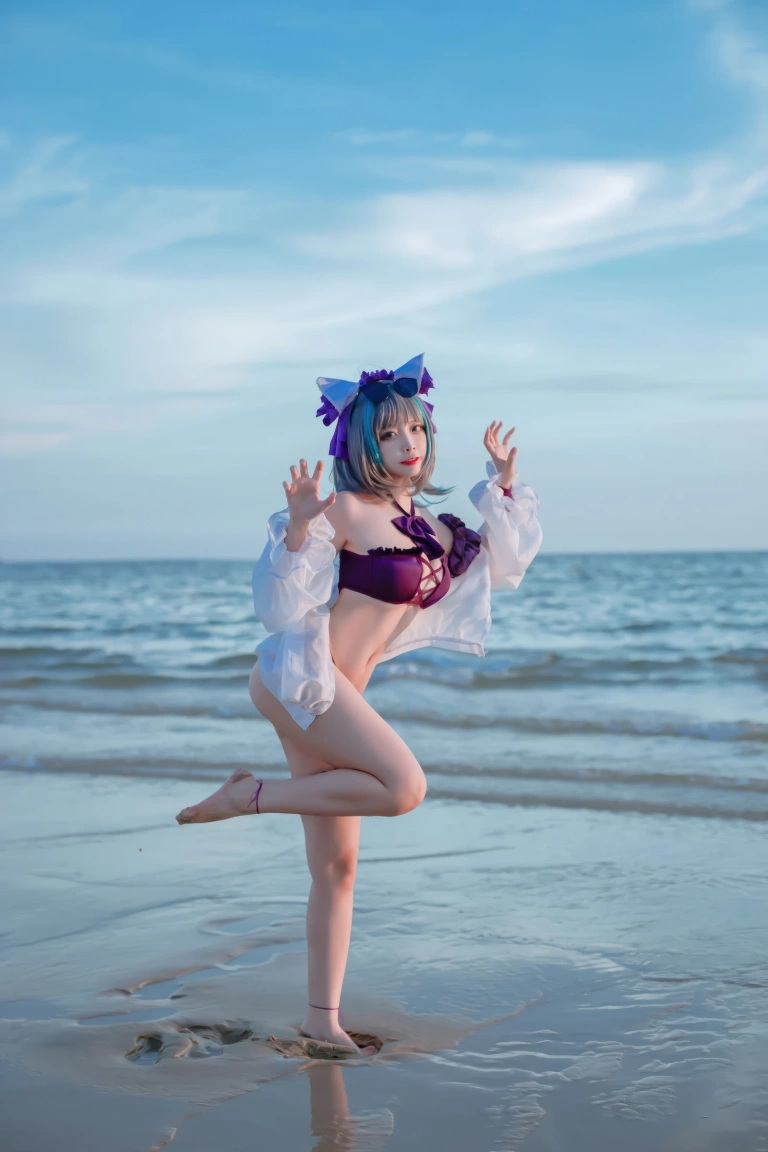 《碧蓝航线 柴郡泳装》｜二佐Nisa · 30张写真
