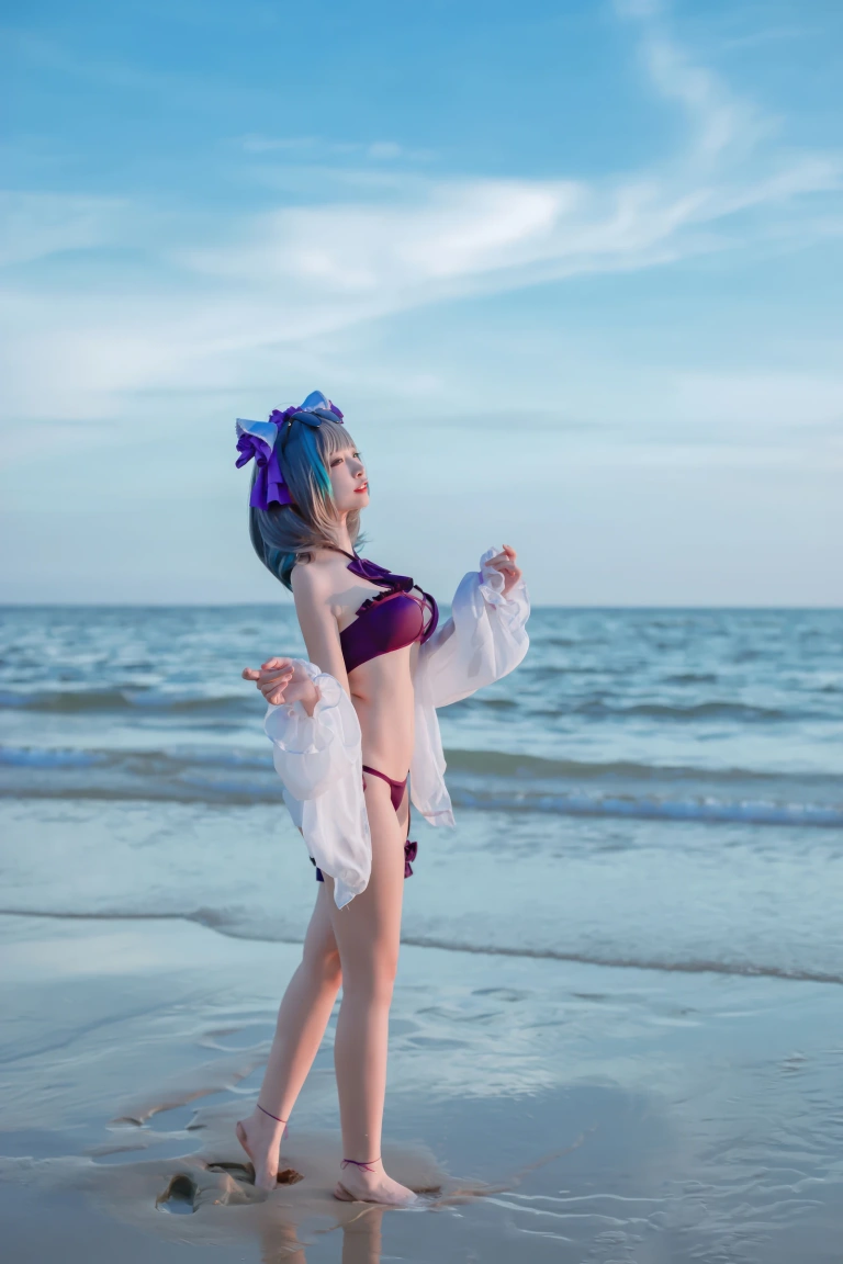 《碧蓝航线 柴郡泳装》｜二佐Nisa · 30张写真