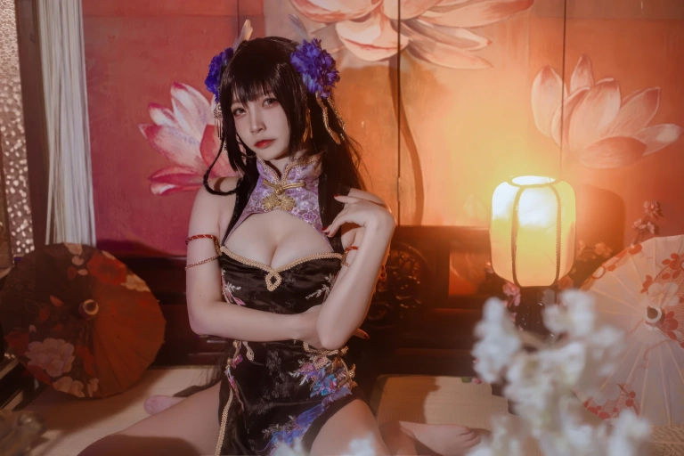 《碧蓝航线 比叡鲟旗袍》｜二佐Nisa · 24张写真