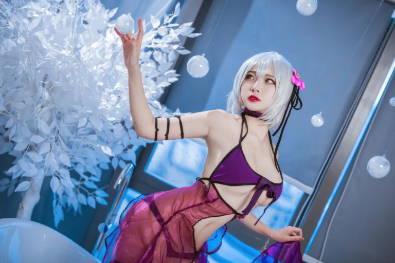《FATE 黑贞水着》｜二佐Nisa · 40张写真