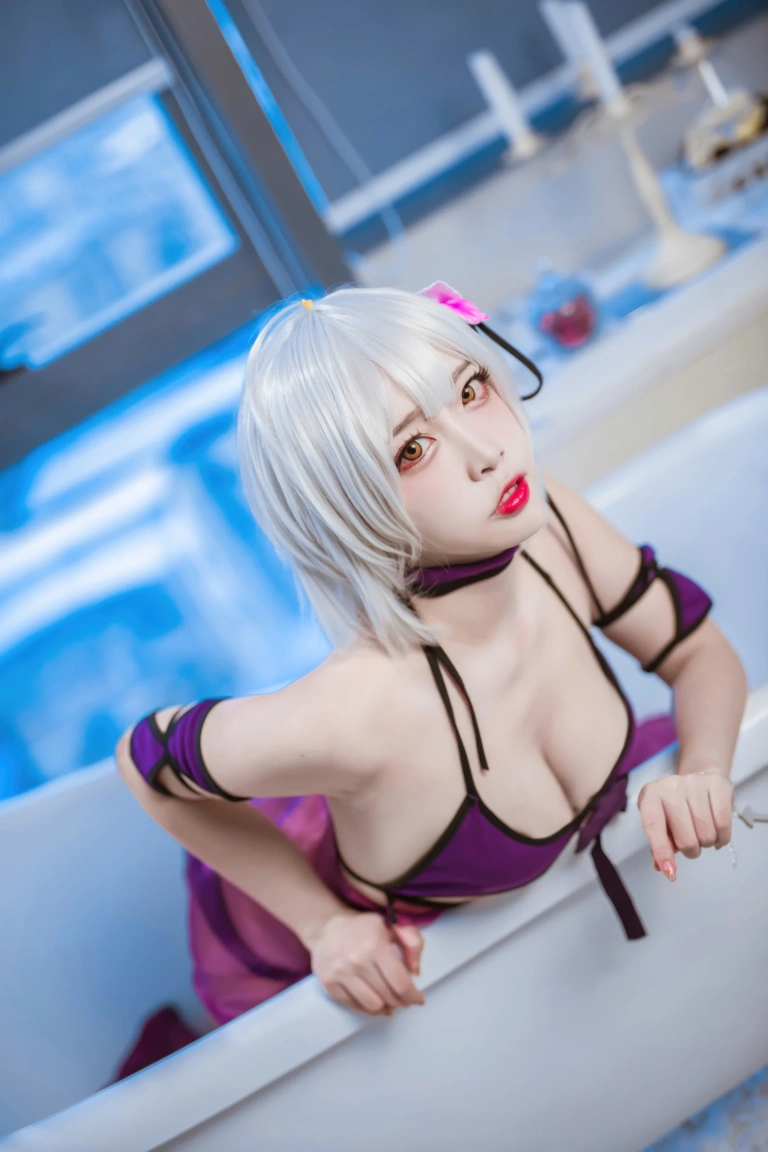 《FATE 黑贞水着》｜二佐Nisa · 40张写真
