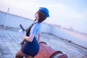 《约会大作战 狂三 女警》｜二佐Nisa · 28张写真