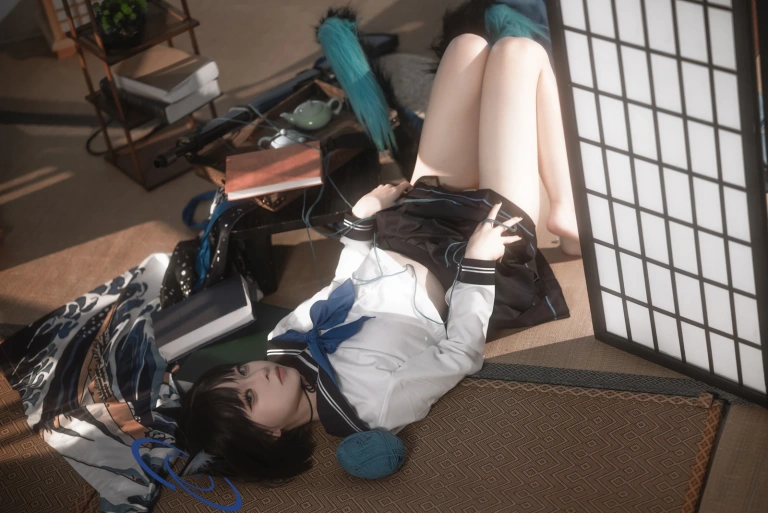 《蔚蓝档案 桐生桔梗》｜矢量鱼 · 28张写真