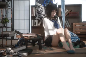 《蔚蓝档案 桐生桔梗》｜矢量鱼 · 28张写真