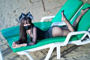 《黑丝泳装》｜三水子 · 70张写真