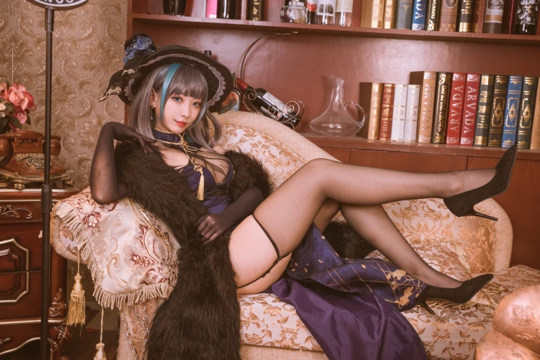 《柴郡旗袍 音乐绚烂CaitSith》｜宮本桜 · 20张写真