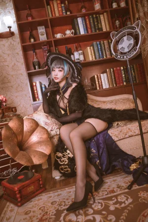 《柴郡旗袍 音乐绚烂CaitSith》｜宮本桜 · 20张写真