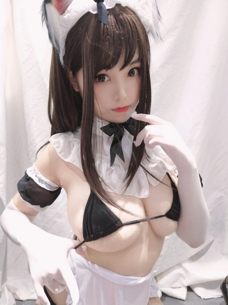 《黑白女仆》｜蜜汁猫裘 · 25张写真