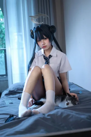 《蔚蓝档案 龙华妃咲JK》｜清水凪 · 52张写真