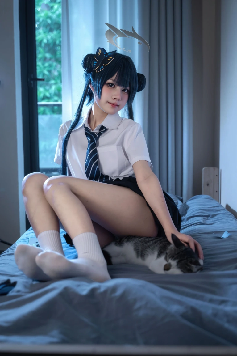 《蔚蓝档案 龙华妃咲JK》｜清水凪 · 52张写真