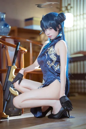 《碧蓝档案 妃咲旗袍》｜三無人型 · 42张写真