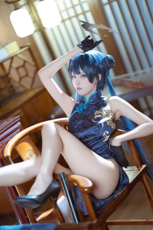 《碧蓝档案 妃咲旗袍》｜三無人型 · 42张写真