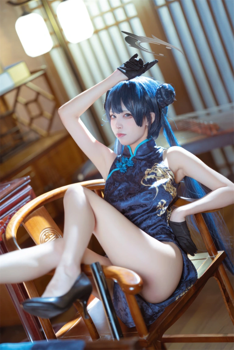 《碧蓝档案 妃咲旗袍》｜三無人型 · 42张写真