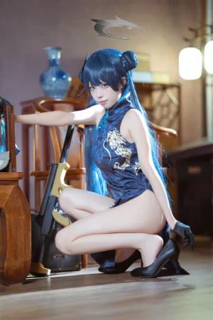 《碧蓝档案 妃咲旗袍》｜三無人型 · 42张写真