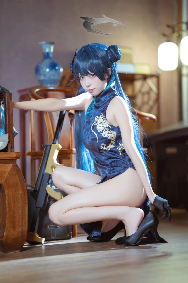 《碧蓝档案 妃咲旗袍》｜三無人型 · 42张写真