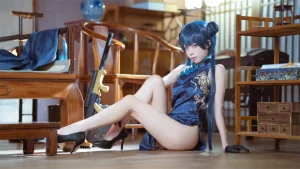 《碧蓝档案 妃咲旗袍》｜三無人型 · 42张写真