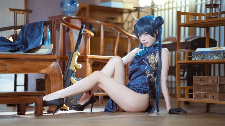 《碧蓝档案 妃咲旗袍》｜三無人型 · 42张写真
