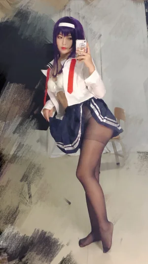 《学姐校服自拍》｜白烨 · 26张写真