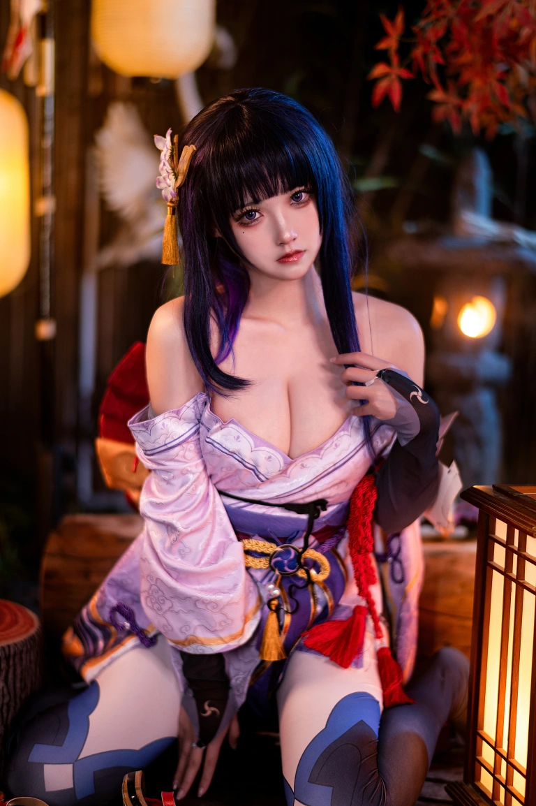 《《原神 鸣神双人》 八重&雷神 双倍快乐》｜伊喵君&桃景三酪 · 57张写真、1 个视频