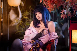 《《原神 鸣神双人》 八重&雷神 双倍快乐》｜伊喵君&桃景三酪 · 57张写真、1 个视频