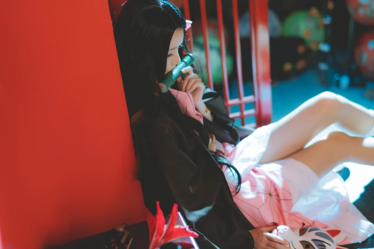 《鬼灭之刃 灶门祢豆子》｜桜桃喵 · 21张写真