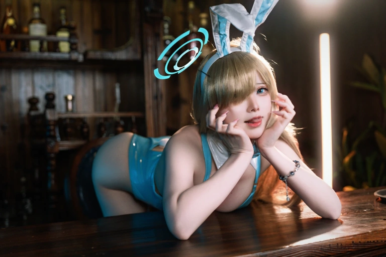 《蔚蓝档案 一之濑明日奈兔女郎》｜前野太太 · 31张写真