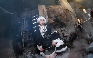 《小裙子 夜之钢琴曲》｜阿包也是兔娘 · 9张写真